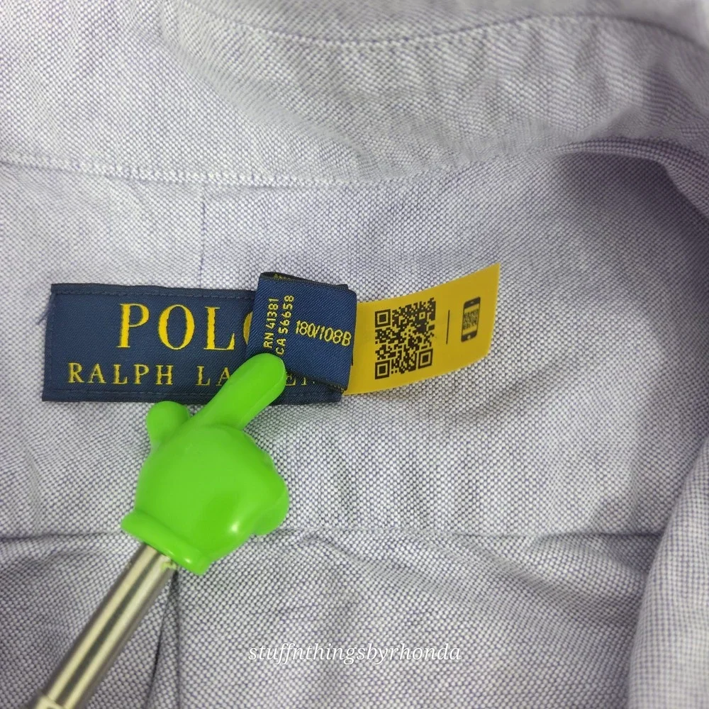 Polo Ralph Lauren Light Purple Short Sleeve Button Down Shirt Mens Sz 2X -‎ EUC